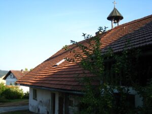 Dach in Häuslarn (Katzbach) am 8. August 2014